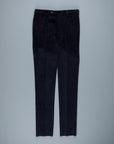 Rota Pantaloni High Rise Regular Fit 14-Wale Corduroy Blu Scuro
