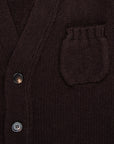 William Lockie x Frans Boone Alain 3-Pocket Cardigan Lambswool Ebony