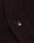 William Lockie x Frans Boone Alain 3-Pocket Cardigan Lambswool Ebony