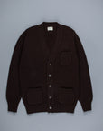 William Lockie x Frans Boone Alain 3-Pocket Cardigan Lambswool Ebony