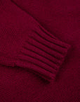 William Lockie x Frans Boone Alain 3-Pocket Cardigan Lambswool Bordeaux