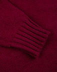 William Lockie x Frans Boone Alain 3-Pocket Cardigan Lambswool Bordeaux