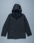Kired Wang Reversible Coat Blu Notte - Grigio Gessato