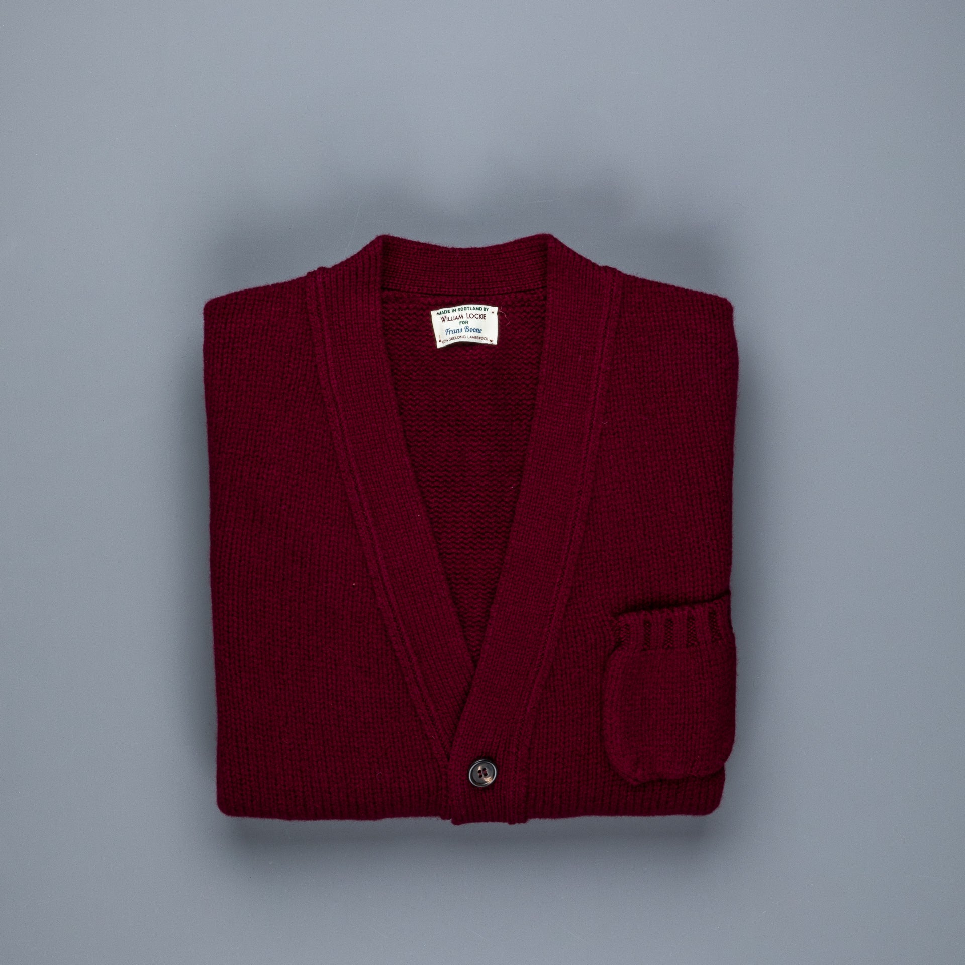 William Lockie x Frans Boone Alain 3-Pocket Cardigan Lambswool