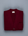 William Lockie x Frans Boone Alain 3-Pocket Cardigan Lambswool Bordeaux