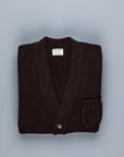 William Lockie x Frans Boone Alain 3-Pocket Cardigan Lambswool Ebony