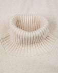 William Lockie x Frans Boone Tip Super Geelong Roll Neck Ivory