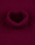 William Lockie x Frans Boone Tip Super Geelong Roll Neck Damson