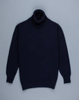 William Lockie x Frans Boone Tip Super Geelong Roll Neck Dark Navy