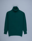William Lockie x Frans Boone Tip Super Geelong Roll Neck Tartan Green