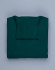 William Lockie x Frans Boone Tip Super Geelong Roll Neck Tartan Green