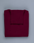 William Lockie x Frans Boone Tip Super Geelong Roll Neck Damson