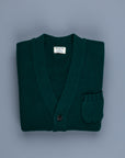 William Lockie x Frans Boone Alain 3-Pocket Cardigan Lambswool Tartan Green