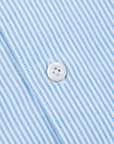 Finamore Tokyo Shirt Pinpoint Oxford Sergio Collar Blue Stripe