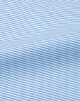 Finamore Gaeta Shirt Pinpoint Oxford Sergio Collar Blue Stripe