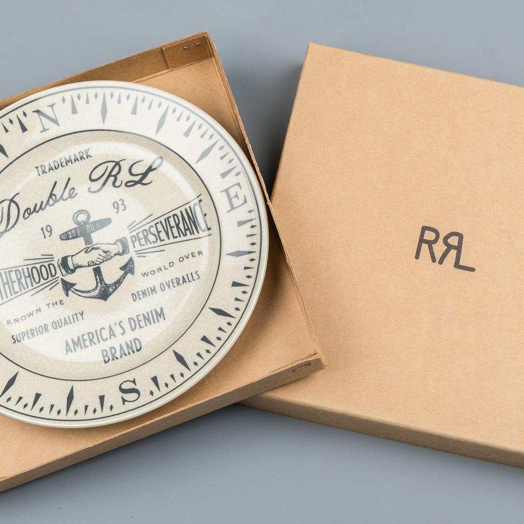 RRL ロゴプレート① RRL ロゴプレート① RRL Stoneware Logo Plate