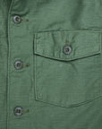 Orslow US army shirt back satin green