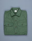 Orslow US army shirt back satin green