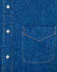 OrSlow Button Down denim shirt 2 year wash