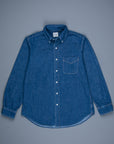 OrSlow Button Down denim shirt 2 year wash