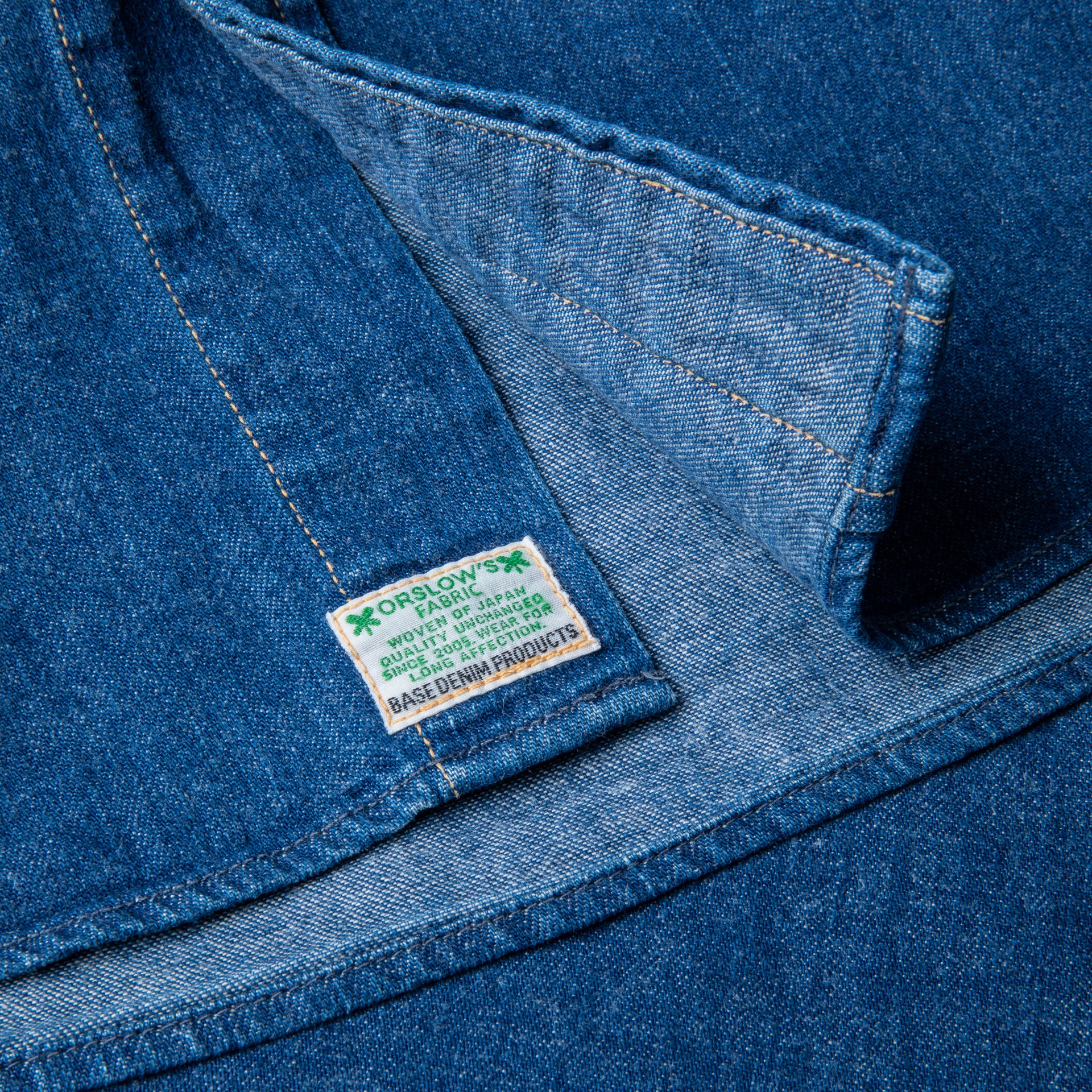 OrSlow Button Down denim shirt 2 year wash