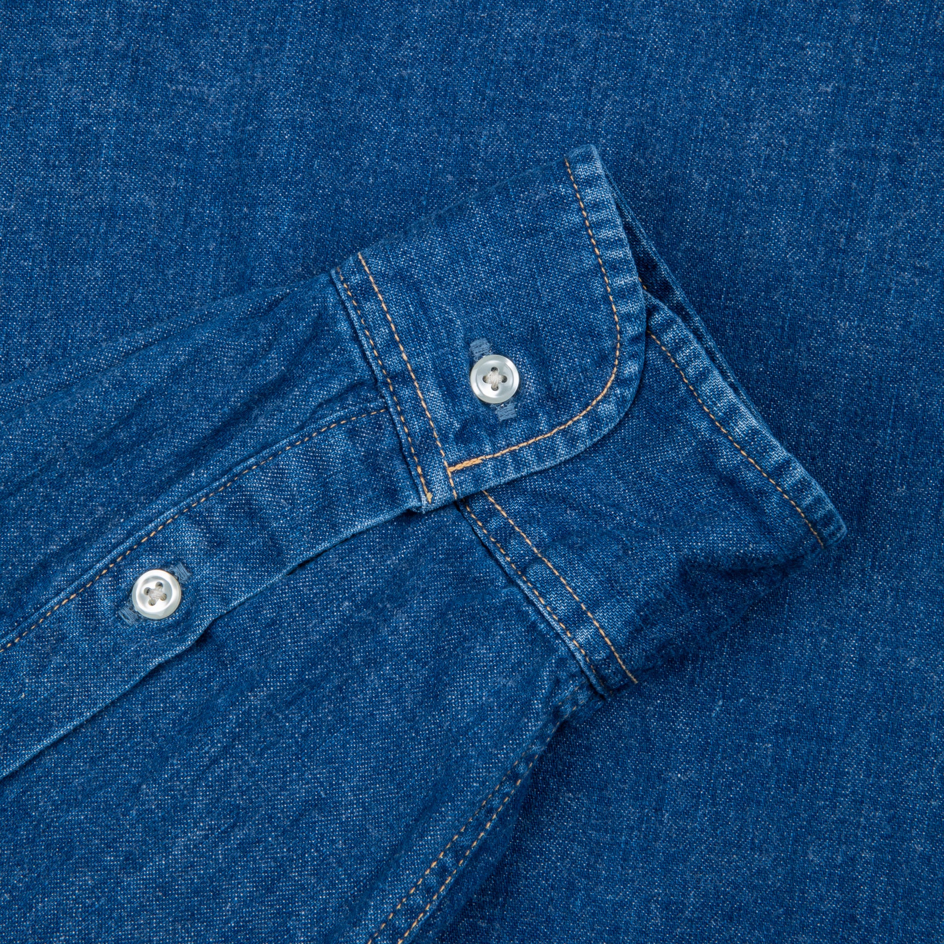 OrSlow Button Down denim shirt 2 year wash