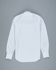 Finamore Milano Shirt Eduardo Collar Alumo Light Blue Triple Check