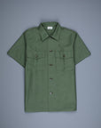 The Real McCoy's Sateen Cotton Short Sleeve Shirt OG 107