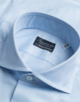 Finamore Milano shirt Eduardo collar Alumo oxford light blue