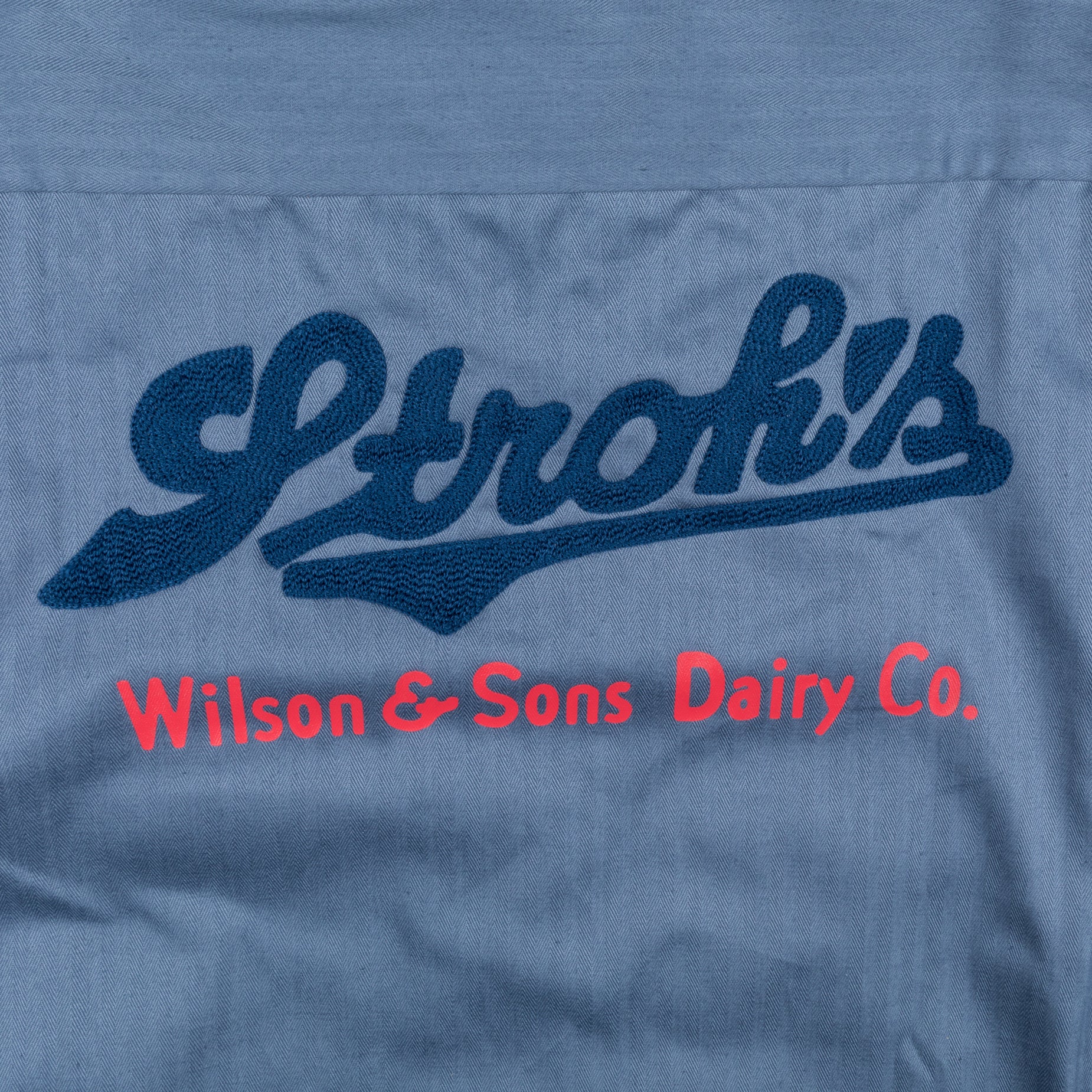 The Real McCoy's 8HU HBT Workshirt SS Stroh's Ink Blu
