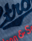 The Real McCoy's 8HU HBT Workshirt SS Stroh's Ink Blu