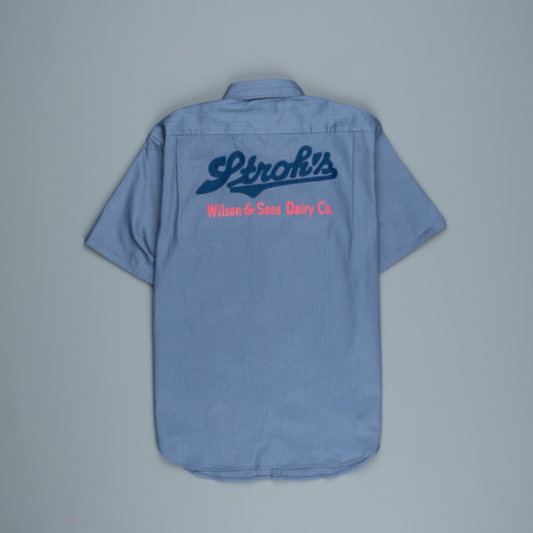 The Real McCoy's 8HU HBT Workshirt SS Stroh's Ink Blu