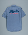 The Real McCoy's 8HU HBT Workshirt SS Stroh's Ink Blu