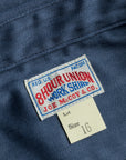 The Real McCoy's 8HU HBT Workshirt SS Stroh's Ink Blu