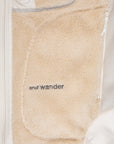 And Wander High Loft Fleece Jacket Off White