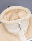 And Wander High Loft Fleece Jacket Off White