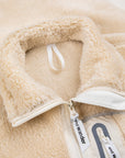 And Wander High Loft Fleece Jacket Off White