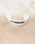 And Wander High Loft Fleece Jacket Off White