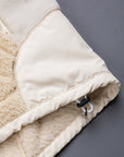 And Wander High Loft Fleece Jacket Off White