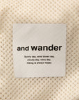 And Wander High Loft Fleece Jacket Off White