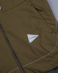 And Wander Alpha Air Hoodie Khaki