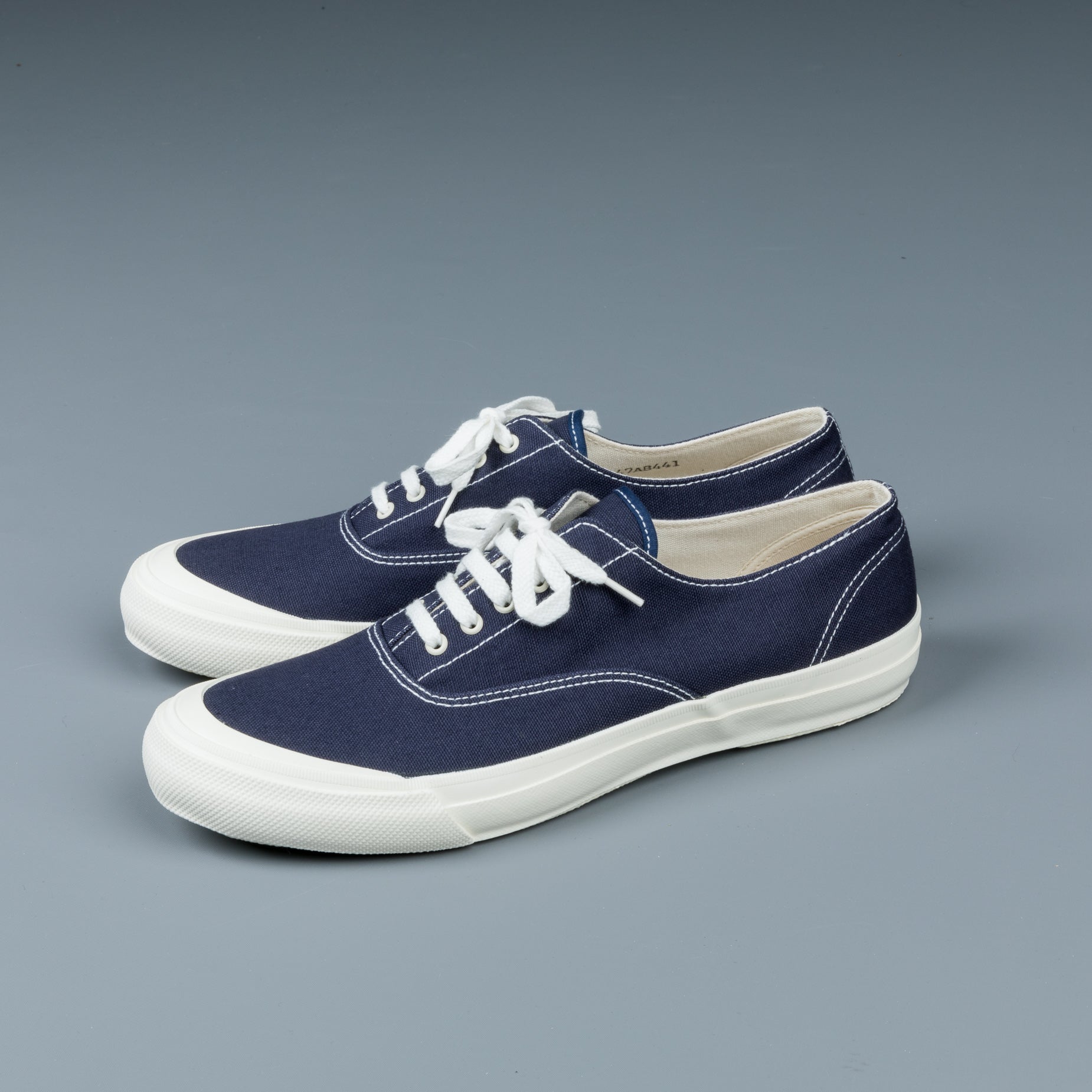 The Real McCoy's Cotton Canvas Deck Shoes navy