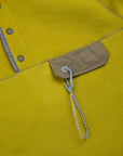 And Wander Wool Fleece Pullover Yellow Green