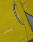 And Wander Wool Fleece Pullover Yellow Green