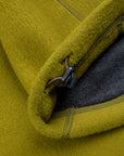 And Wander Wool Fleece Cardigan Yellow Green