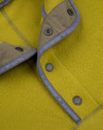 And Wander Wool Fleece Pullover Yellow Green