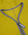 And Wander Wool Fleece Cardigan Yellow Green