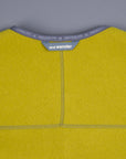 And Wander Wool Fleece Cardigan Yellow Green