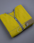 And Wander Wool Fleece Cardigan Yellow Green