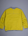 And Wander Wool Fleece Cardigan Yellow Green